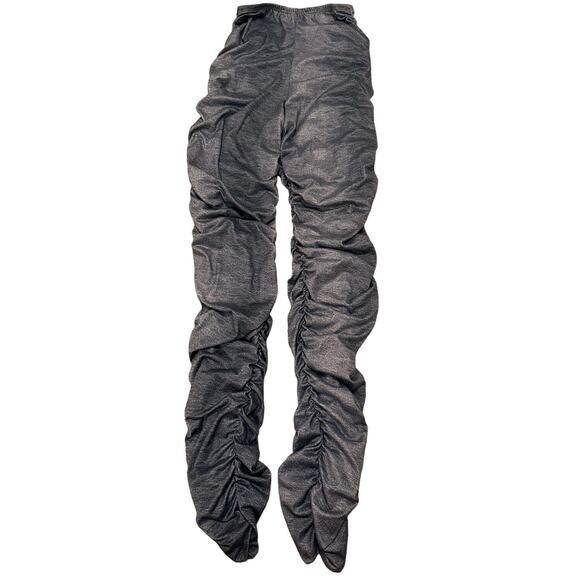 Monaco Ruched V-Waist Yoga Leggings Denim Athleisure, size M - Picture 6 of 6